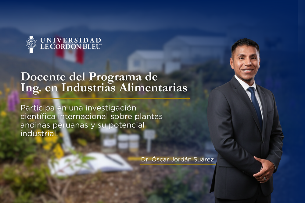 Docente de la carrera de Ing. Industrias Alimentarias participa en investigación internacional sobre plantas andinas con potencial para la industria alimentaria