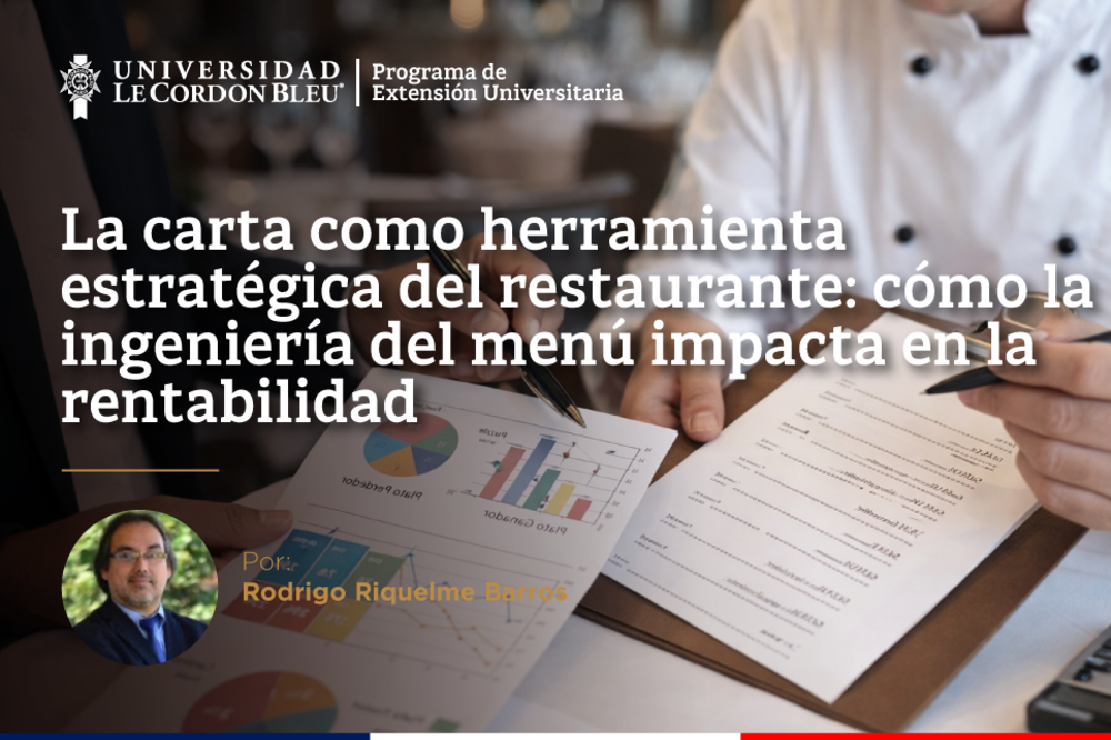 La carta como herramienta estratégica del restaurante: cómo la ingeniería del menú impacta en la rentabilidad