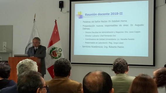 LA UNIVERSIDAD LE CORDON BLEU ORGANIZÓ REUNIÓN DE BIENVENIDA A LOS DOCENTES DEL CICLO 2018-II